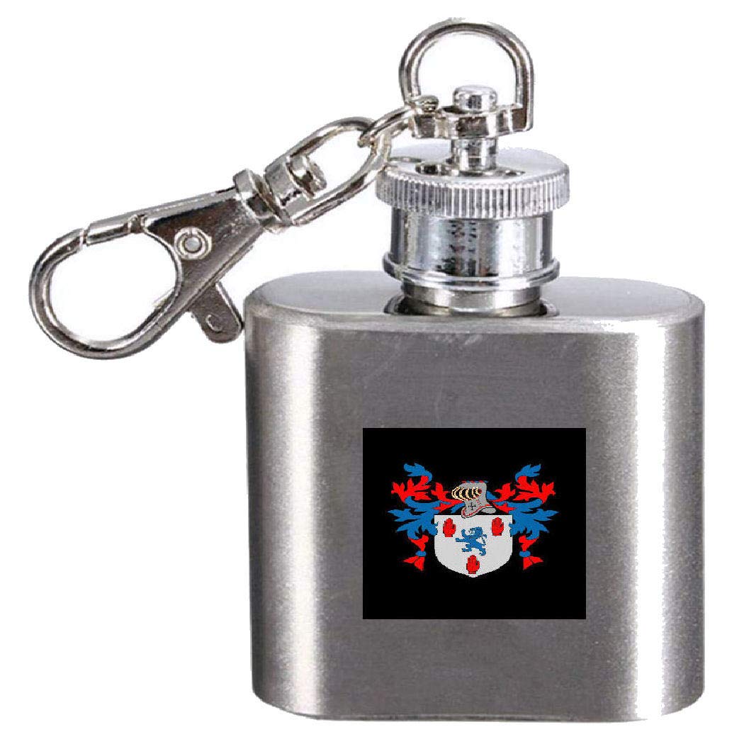 Flasque avec blason Adair 28,3 ml mini flacon de poche étanche