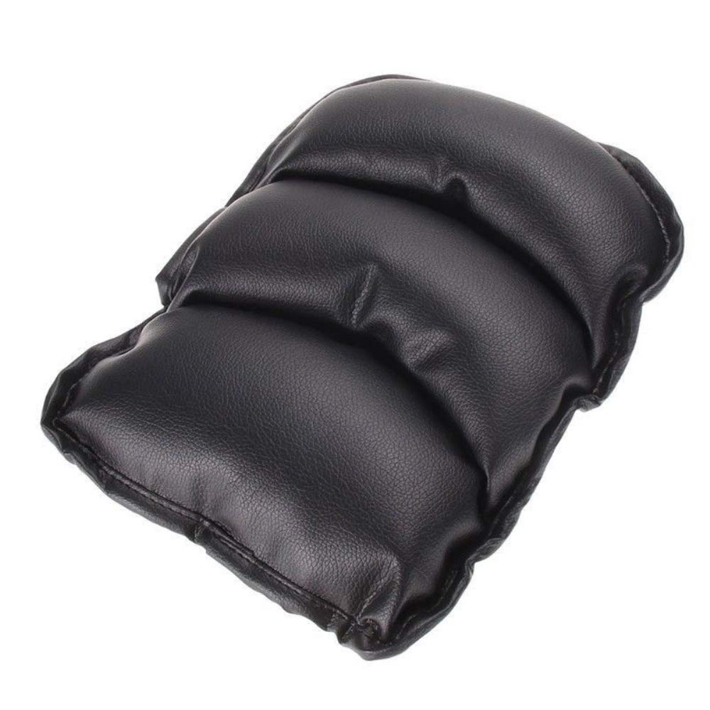 Ting Ao 1x Car Black Armrest Pad Cover Center Console Box Cushion Leather Soft Durable Wear Mat Support Waterproof 2127CM