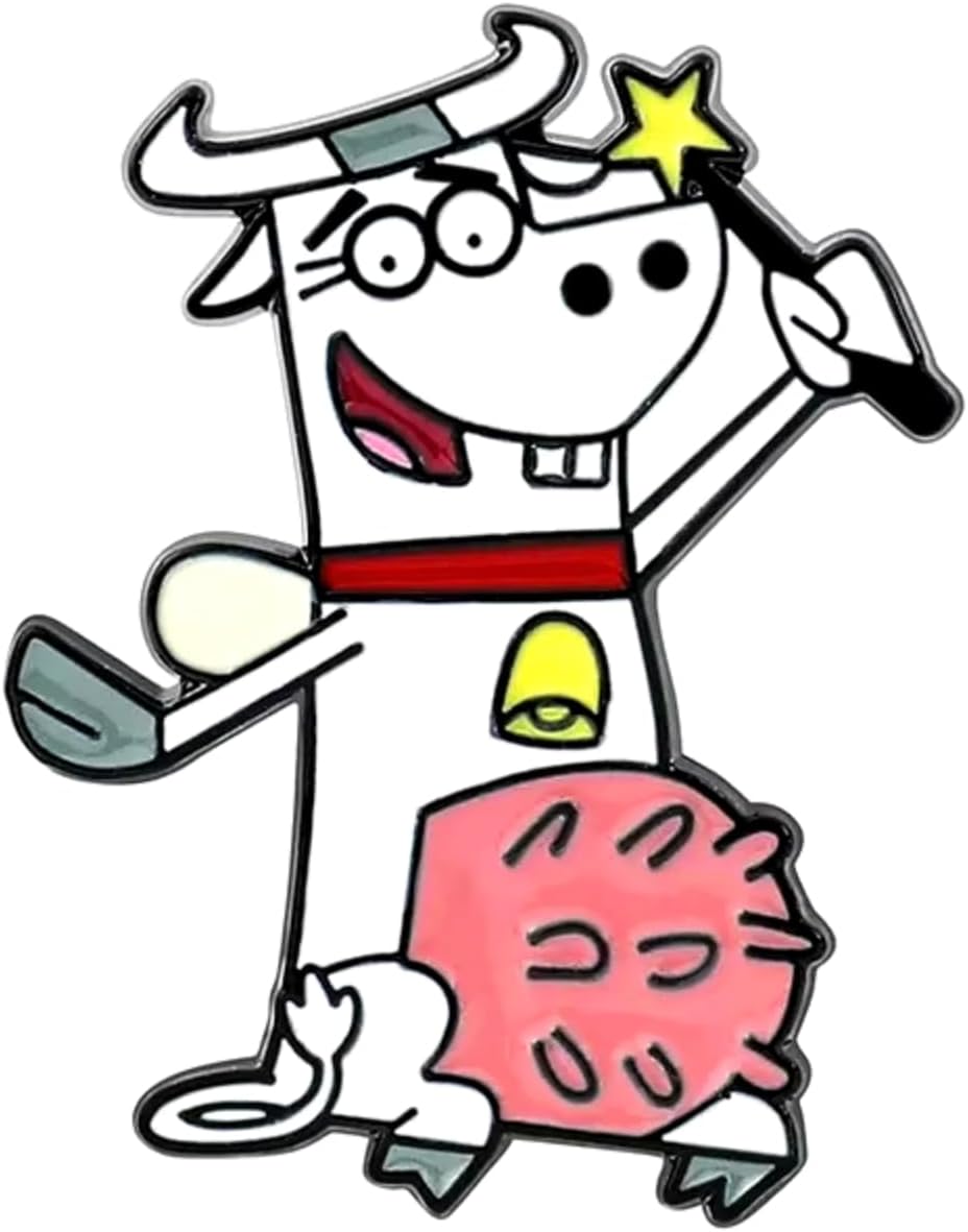 Pinstant Bessy Cow Fairy The Fairly OddParents Wanda and Cosmo Cartoon Animated TV Show 1.4" Enamel Pin Badge