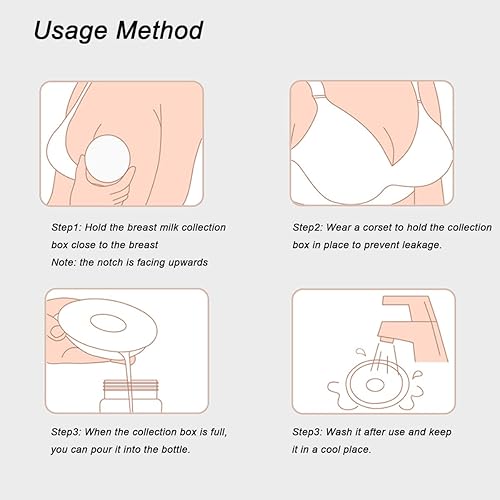 Miniatura 6 de Nuevo modelo con tapones! 2 unidades de conchas de pecho, protector de leche, tazas de lactancia portátiles, protege los pezones doloridos para la