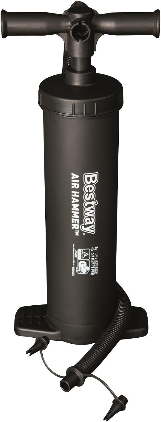 Bestway 19" Air Hammer Inflation Pump Hand Manual Pool Air Bed Dinghy Blow Up