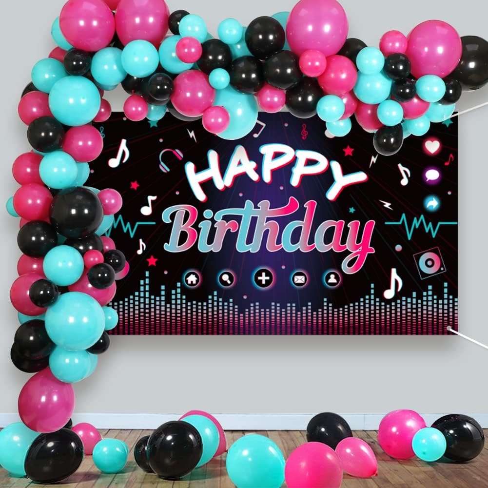 Snapklik.com : AerWo Tik Tok Birthday Party Decorations 132Pcs Tiktok ...