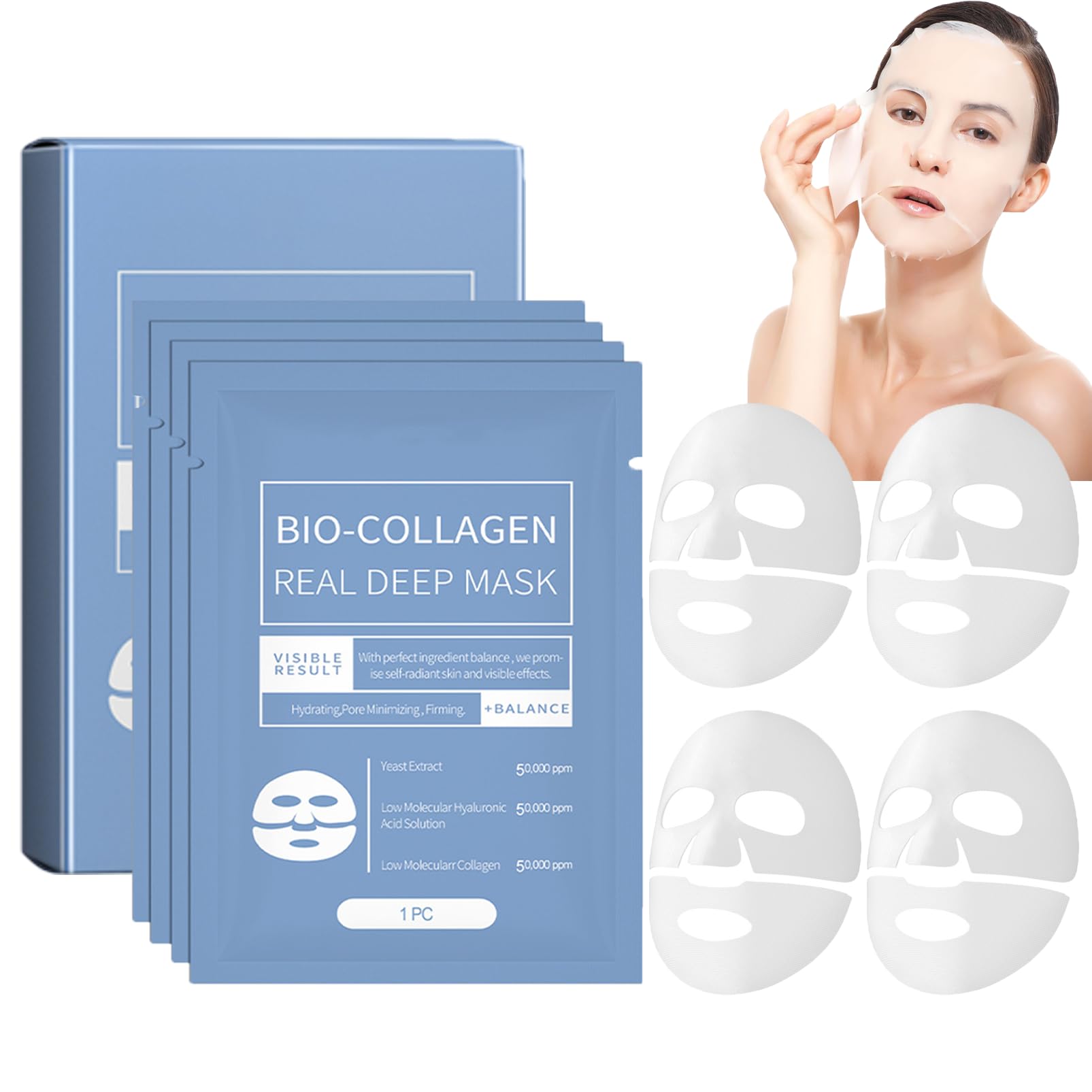 ChicNana Collagen Mask, Bio Collagen Face Mask, Collagen Masks Overnight, Korean Skincare, Face Skincare, Hydrating