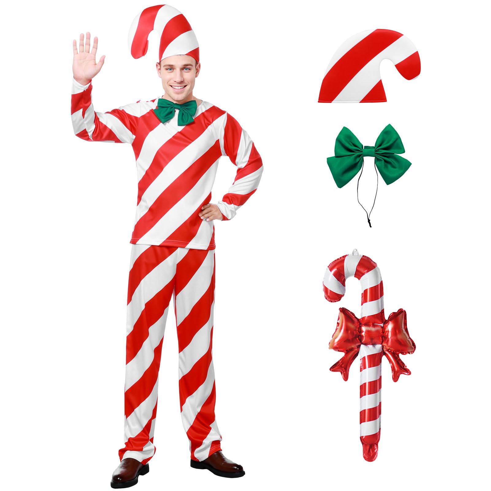 Ficlwigkis Candy Cane Costume Adult,Candy Cane Fancy Dress,Christmas Costume ,Santa Costume Adult,Christmas Outfit,Christmas Fancy Dress Cosplay Red (Red, L) - BigaMart Ficlwigkis Candy Cane Costume Adult,Candy Cane Fancy Dress,Christmas Costume ,Santa Costume Adult,Christmas Outfit,Christmas Fancy Dress Cosplay Red (Red, L) - BigaMart