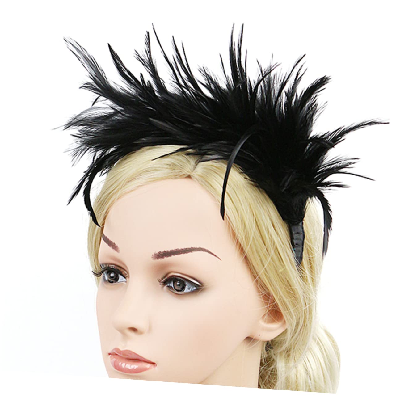 Baluue 3stücke Haarschmuck Für Bräute Eleganter Haarschmuck Mit Federn Und Für Hochzeiten Partys Und Fotoshootings Teiliges Schwarz Leicht Und Rutschfest Für Besondere Anlässe
