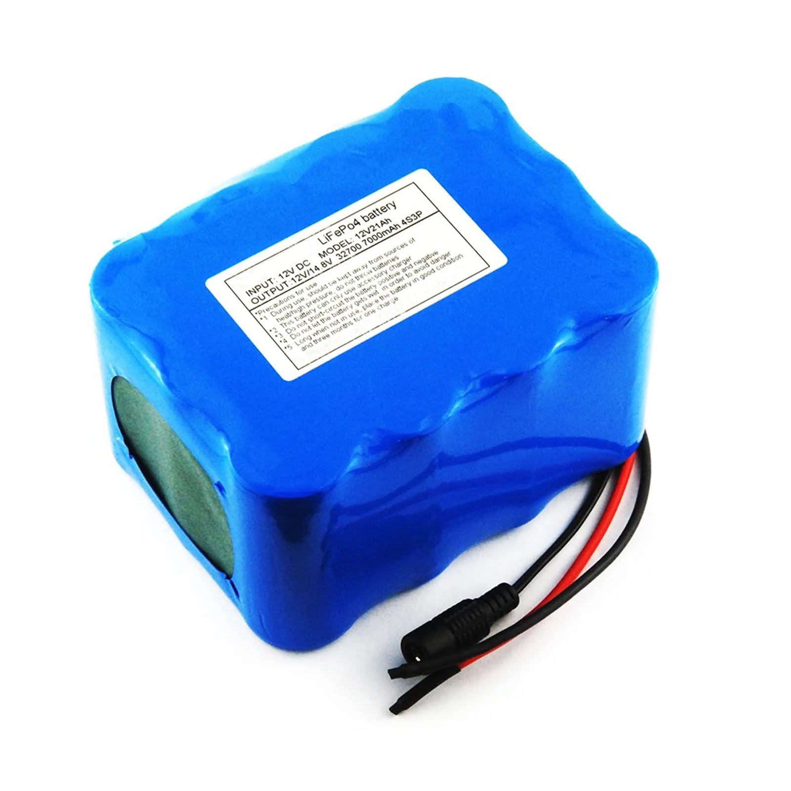 Batteria al Litio LiFePO4 da 12 V CC 20 Ah, Batteria Ricaricabile agli ioni di Litio, Batteria Portatile Impermeabile per apparecchiature di Alimentazione da 12 V