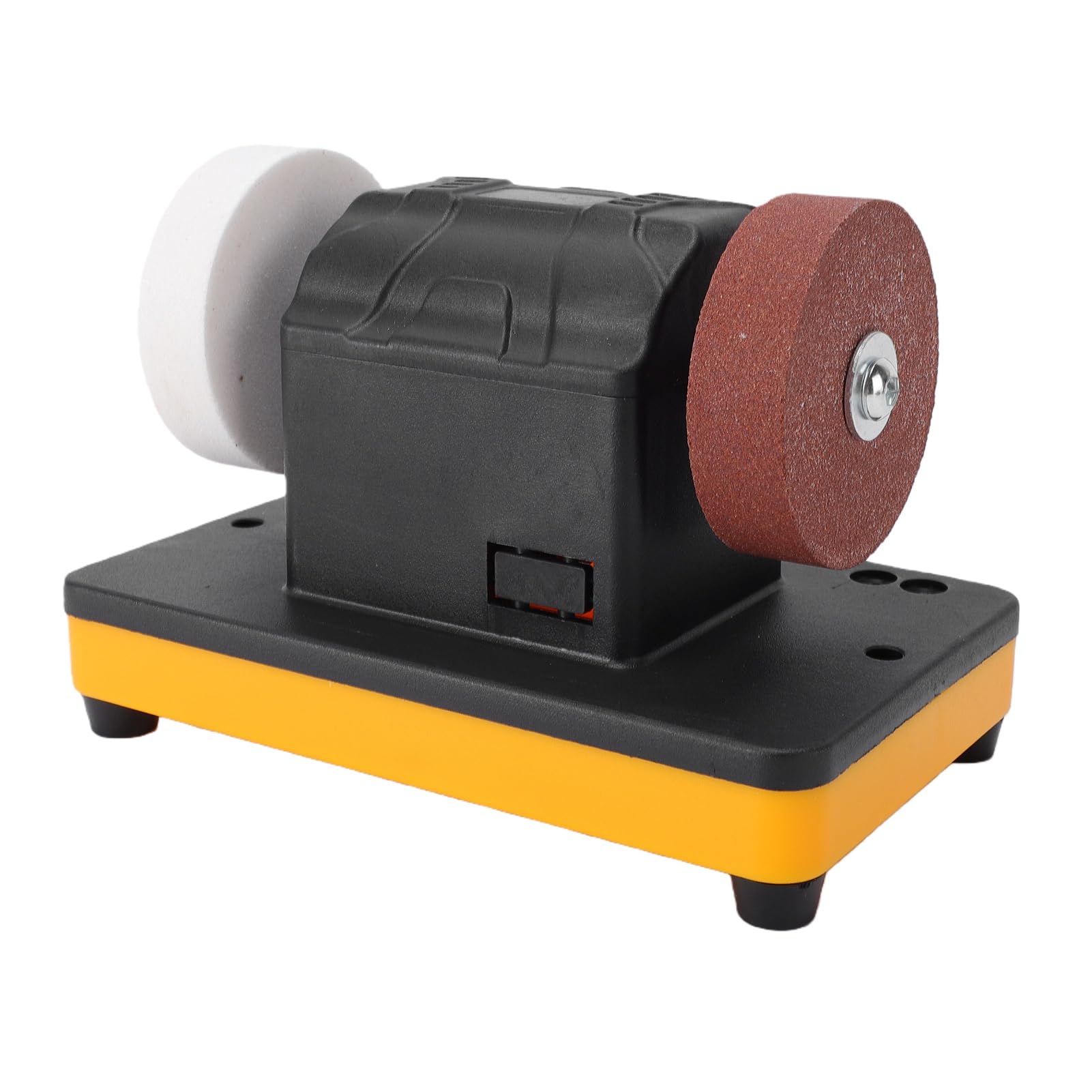 FTVOGUE Smerigliatrice da Banco 3 Pollici, Alta Velocità 2000-6000RPM, | Materiale ABS, Compatibile con batteria, Cuscinetti riduttori di vibrazioni, Ideale per vari utensili da taglio, Mole