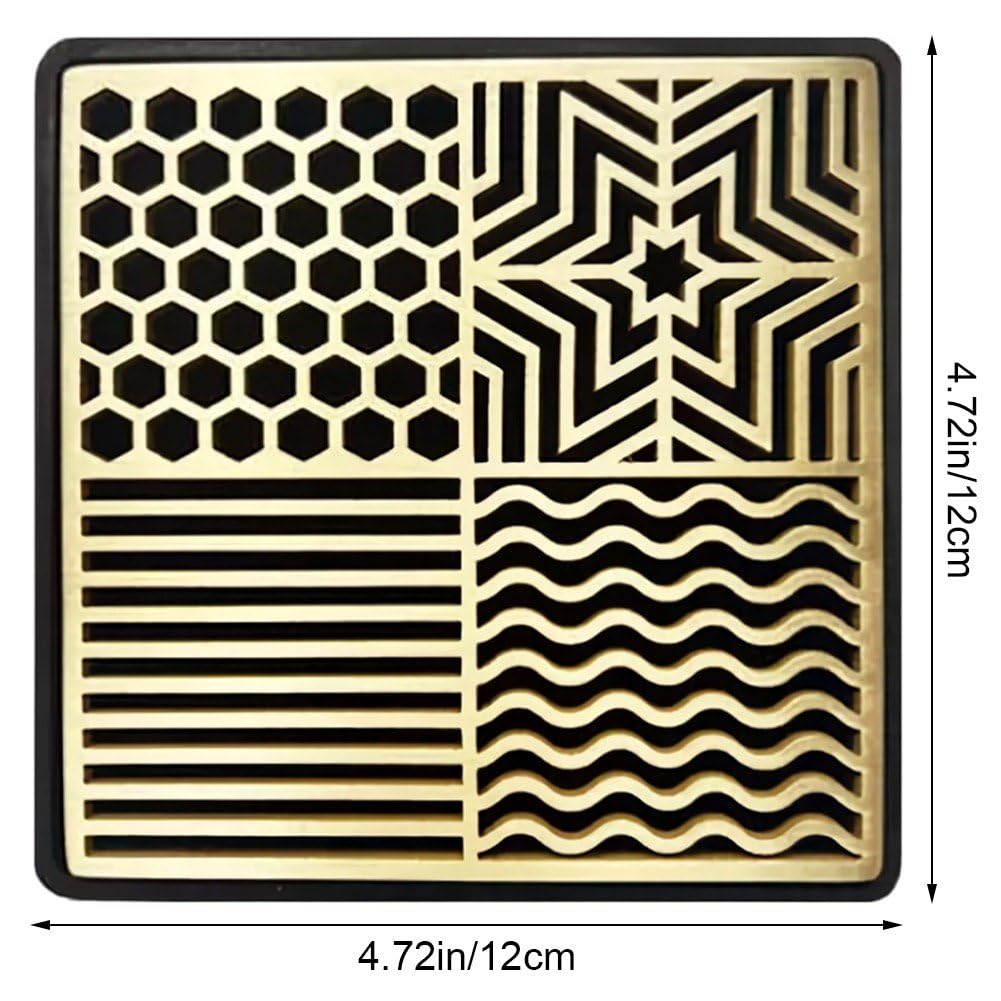 Bandeja para Estampar Hielo, Bandeja De Diseño De Hielo, Impresora De Cubitos De Hielo De Latón, Moldes De Hielo para Cócteles De Whisky, Accesorios De Barman para Estampar Cubitos De Hielo