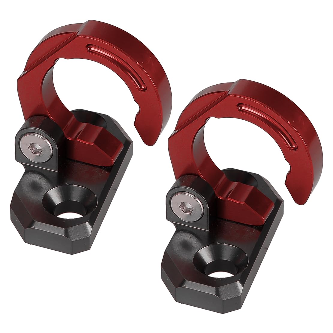 1 Pair CNC Rear Brake Hose Clamp Fit for Kawasaki KX80 KX85 KX250 KX500 KX100 KX125 KLX650R KLX140G KLX250 KLX250SF Red