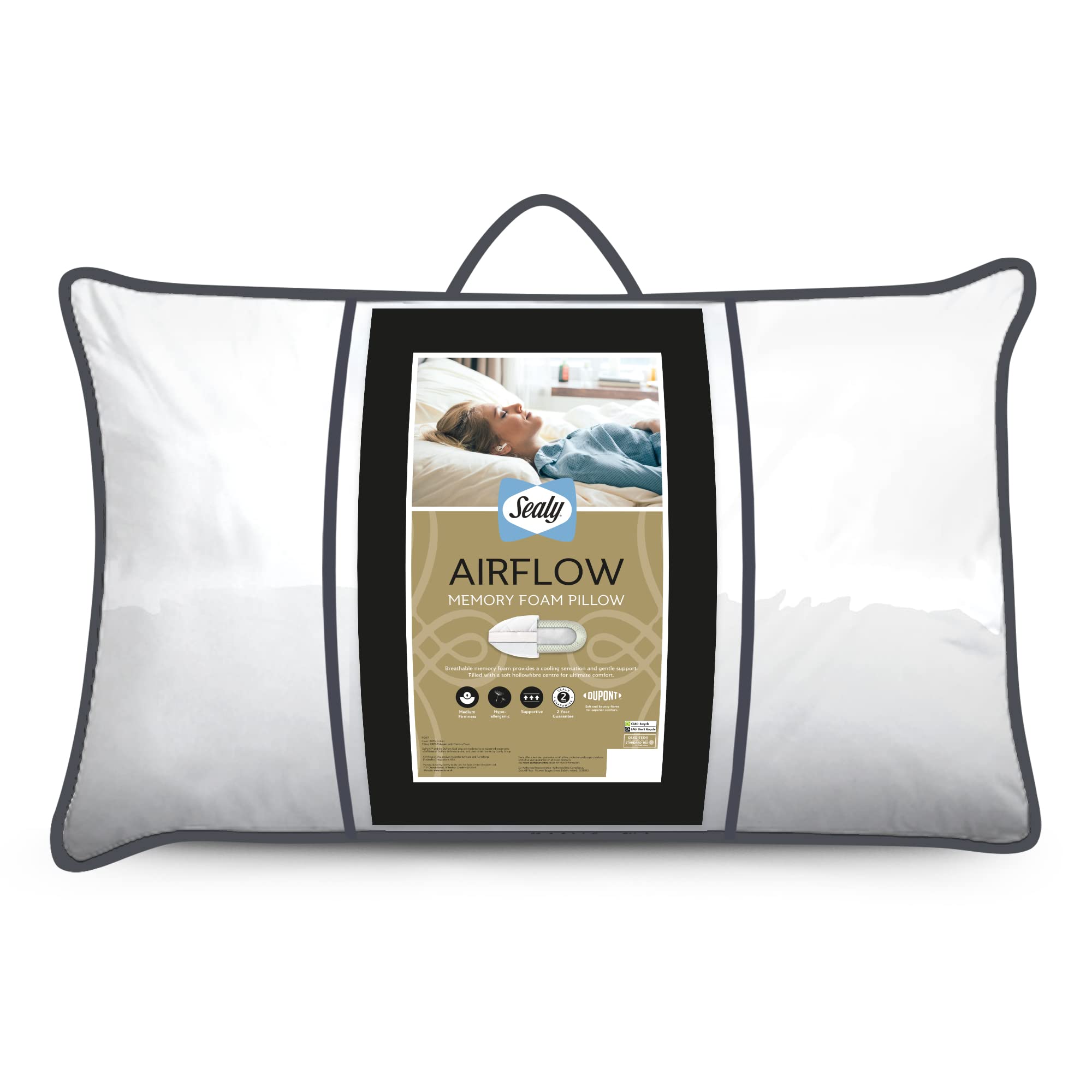 Buy Sealy Airflow Memory Foam Pillow Ventilated Memory Foam Bed