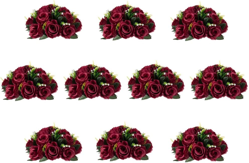 Inweder Wedding Flower Balls for Centerpieces 10 Pcs Artificial Flower Ball
