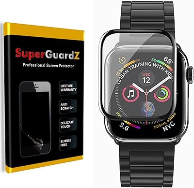 [3-Pack] for Apple Watch Series 8 (45mm) / Series 7 (45mm) / Series 8 & 7 Aluminum (45mm) Screen Protector [Full Coverage], SuperGuardZ, Edge-to-Edge Protect, Ultra Clear