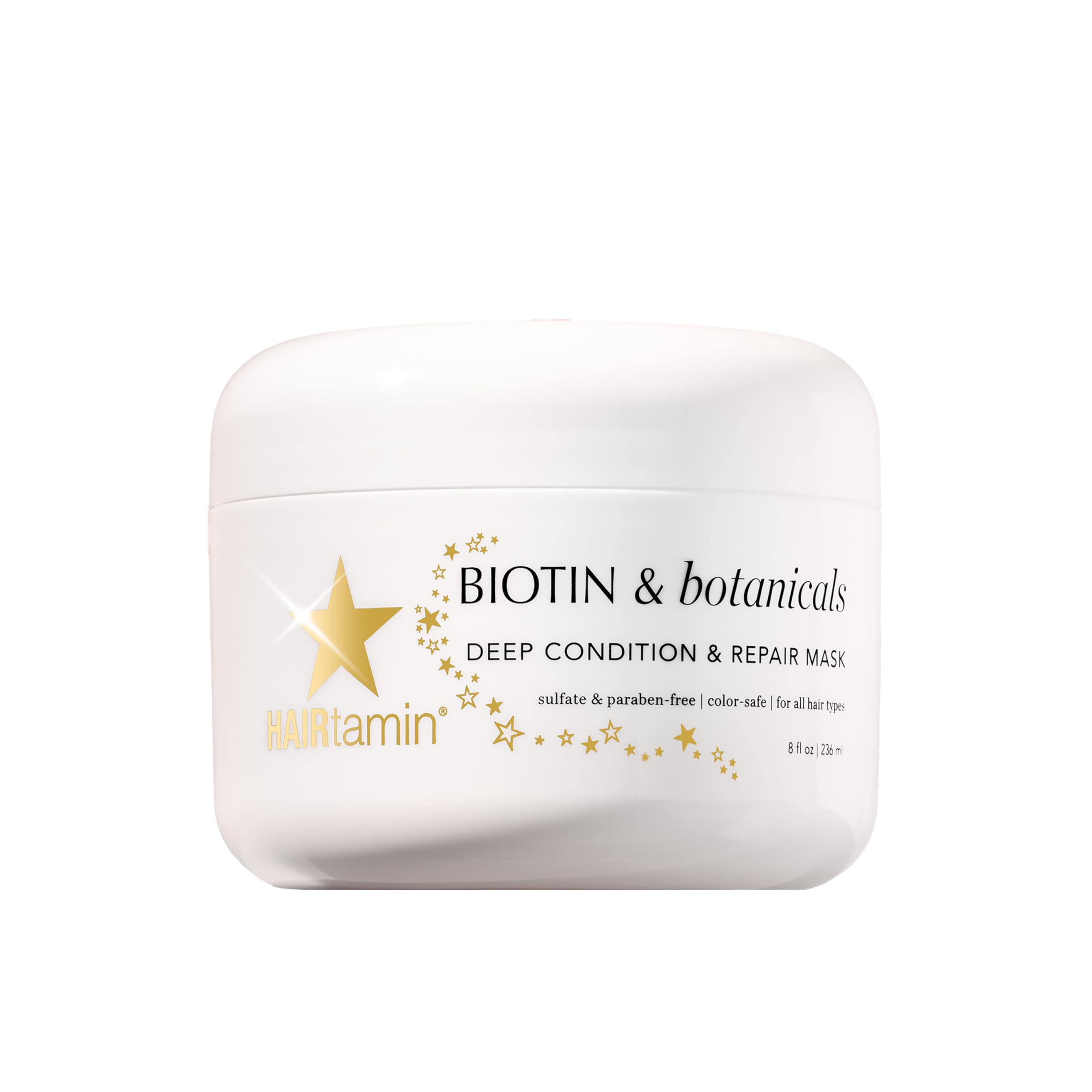 Hair Conditioner - Biotin & Botanicals Deep Conditioning Mask for Dry, Damaged, Bleached Hair Repair, Moisturizing Hair Treatment for Curly Hair, 8 Fl Oz