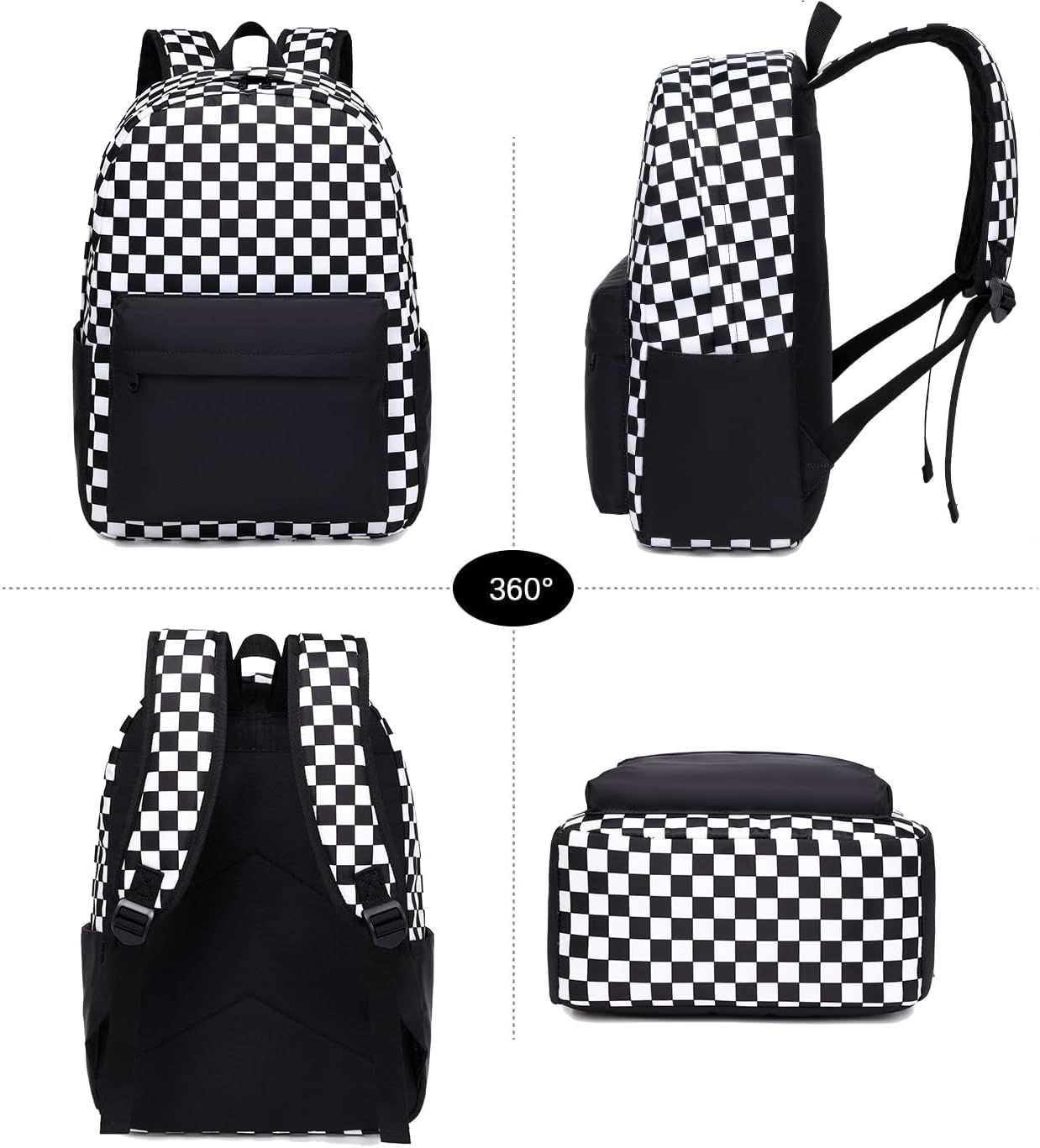 Joyfulife Girls Backpacks Kids Bookbags Teen Backpacks for School Student Backpack with Lunch Box Pencil Bags 3 in 1