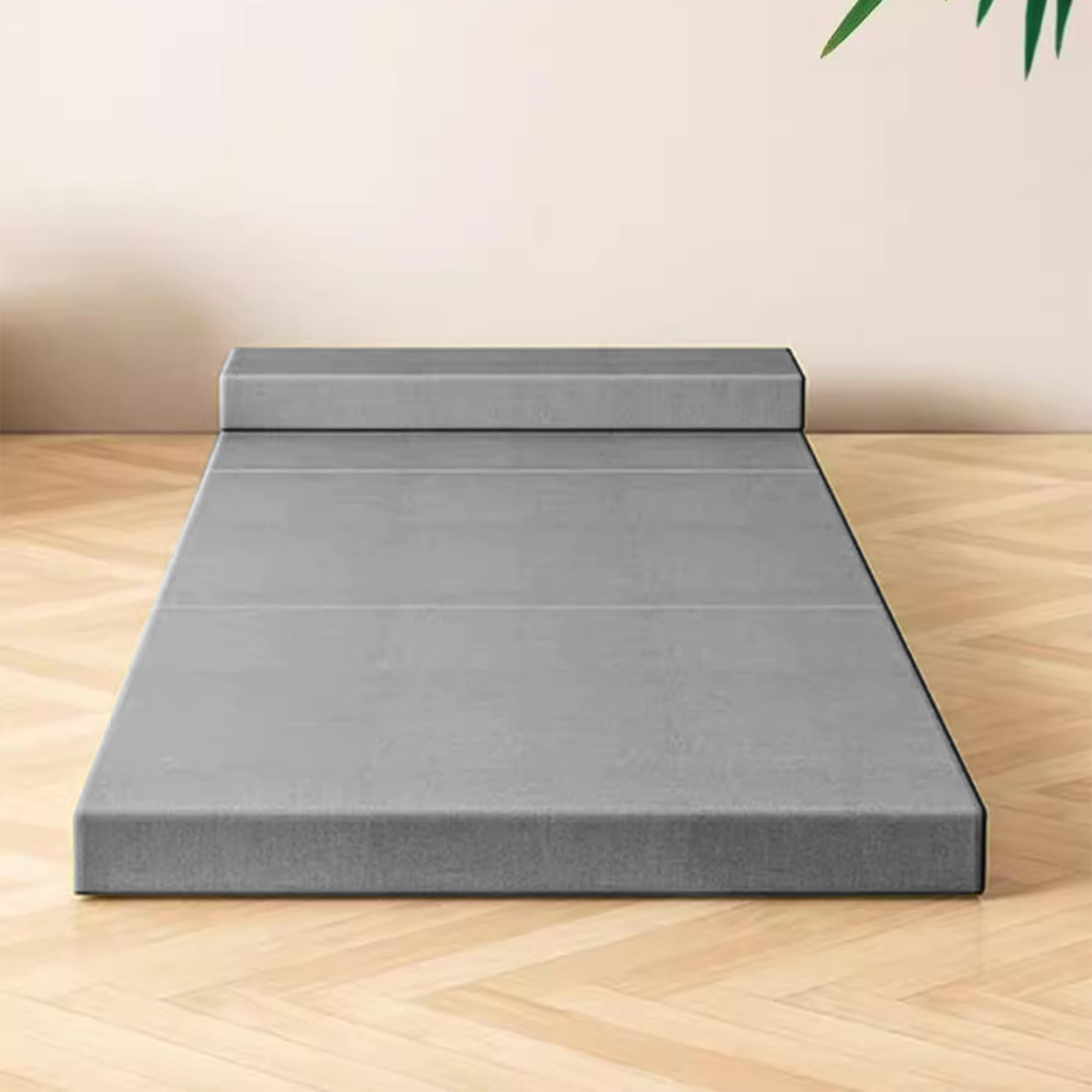 Colchón plegable individual antideslizante con almohada portátil, colchón plegable lavable, cama de invitados para adultos, alfombrillas de camping, alivio de presión y apoyo (200 x 60 x 5 cm