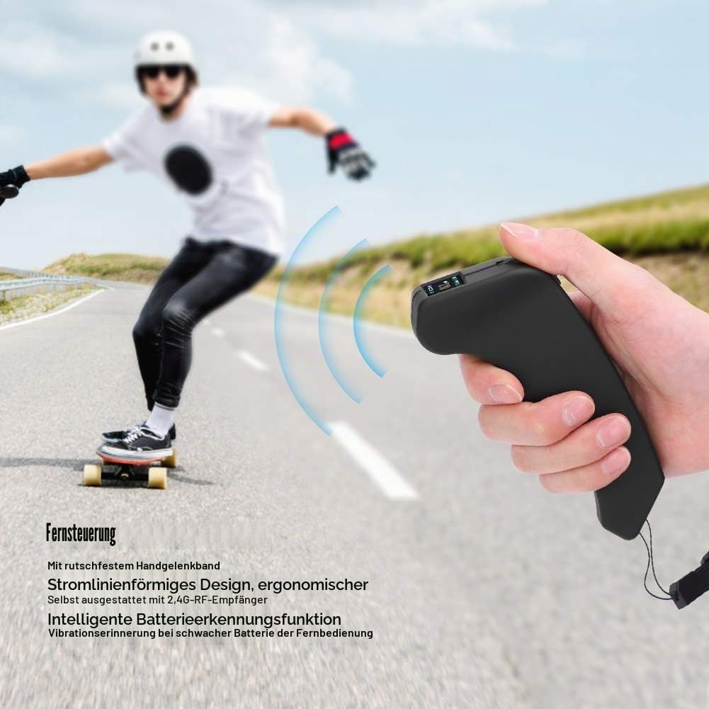 Télécommande électrique VX2 2,4 GHz sans Fil et récepteur avec Sangle de Poignet antidérapante pour Skateboard électrique à Faire soi-même