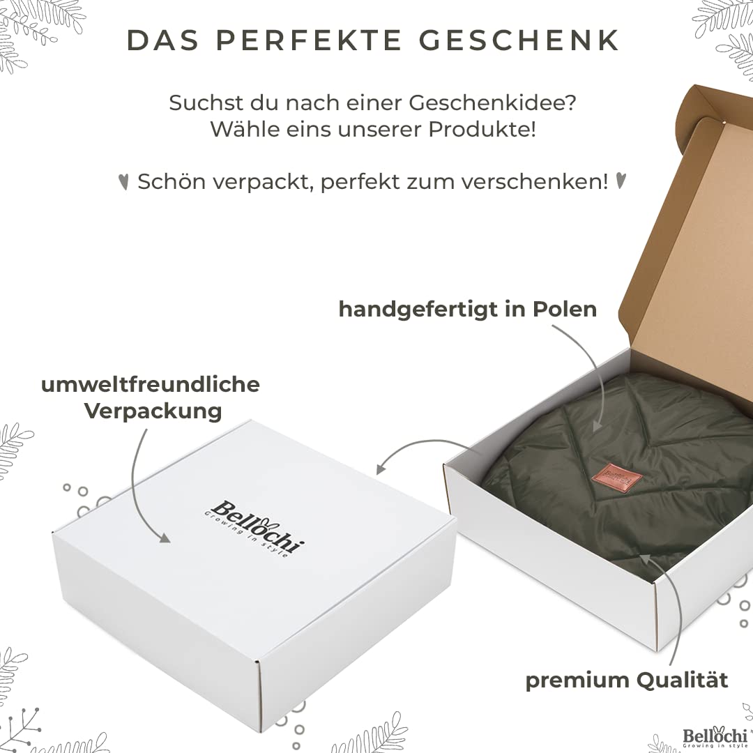 Bellochi Fußsack Kinderwagen Winter Universal Fußsack Buggy Winter - Kuschelig Warme Wintersack Kinderwagen mit Reißverschluss und Pelz (X - Khaki)