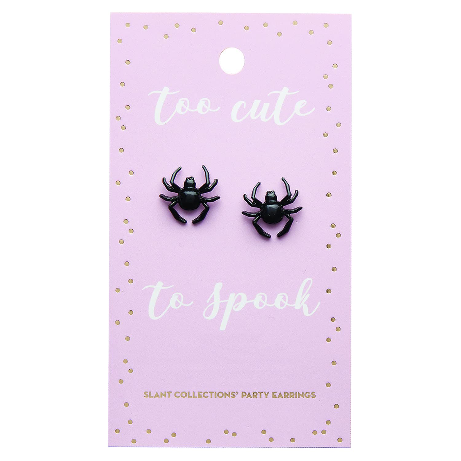 Slant Collections Halloween Party Novelty Earrings, 1-Pair, Too Cute To Spook
