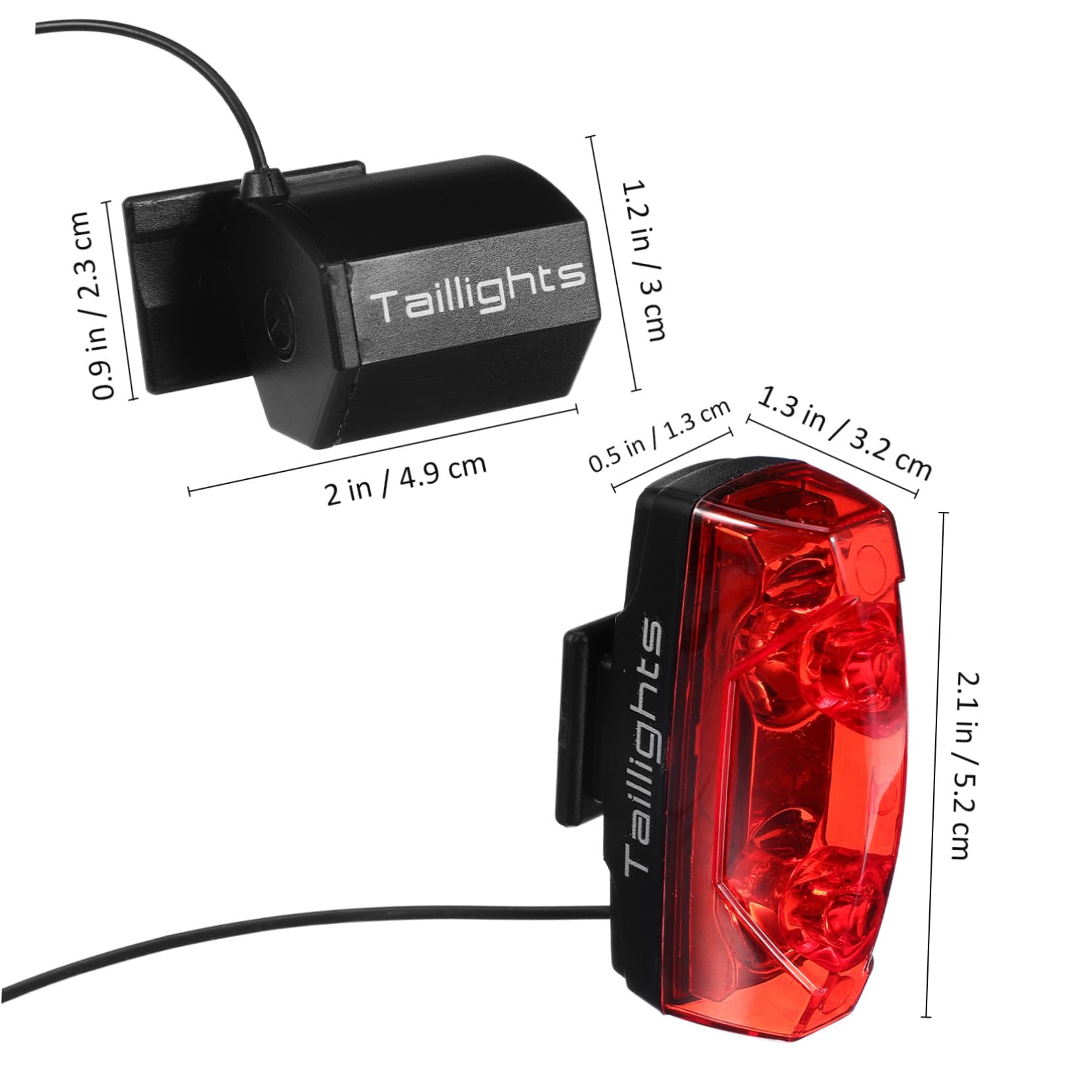 Happyyami 2piezas Luces Traseras para Bicicleta Led Impermeables y Accesorio De Seguridad para Ciclismo Nocturno Compatible Bicicletas De Montaña y Eléctricas