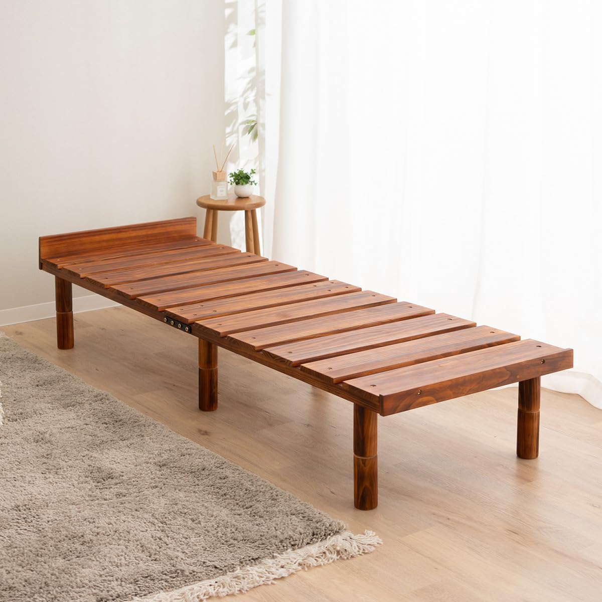 Amazon.com: EMOOR Wood Slatted Floor Bed Frame OSMOS Daybed