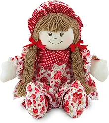 Boneca Julia de Pano 60cm (Vermelha)