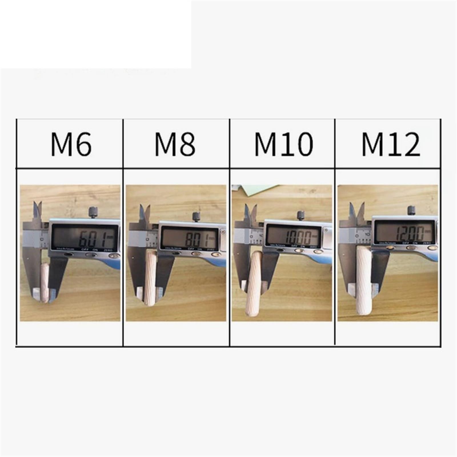 Holzdübel Massiv Hart, M8 * 30/40/50/60/80mm 50 stücke Schrank Schublade Runde Geriffelte Holz Handwerk Dübel Pins Stangen Set Möbel Beschlag(M8x60mm 50Pcs)