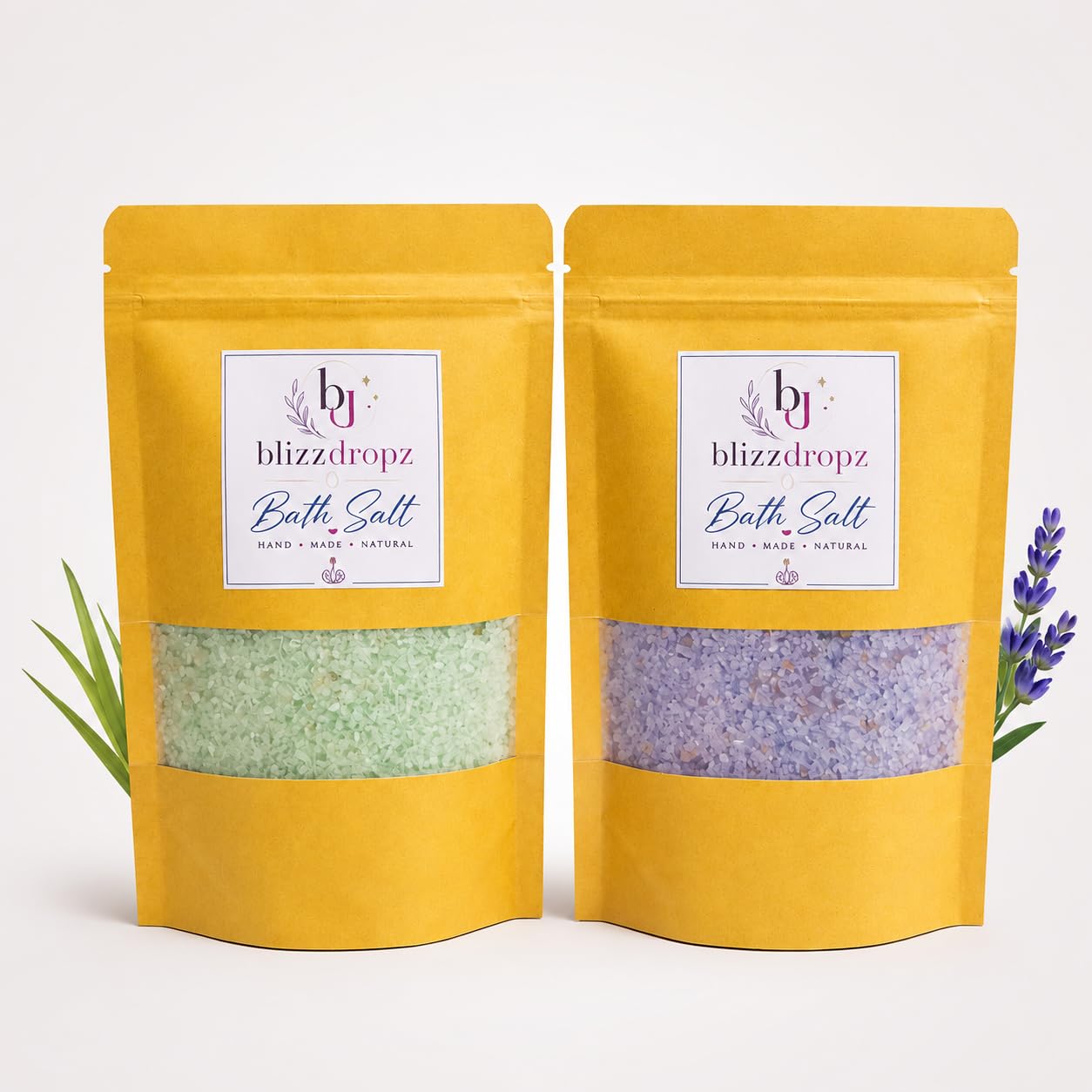 Mineral Bath Salt & Foot Soak Combo Pack | Lavender Calm + Lemongrass Refresh | Epsom Salt, Dead Sea Salt & Himalayan Pink Salt Blend | 220g x 2-image-12