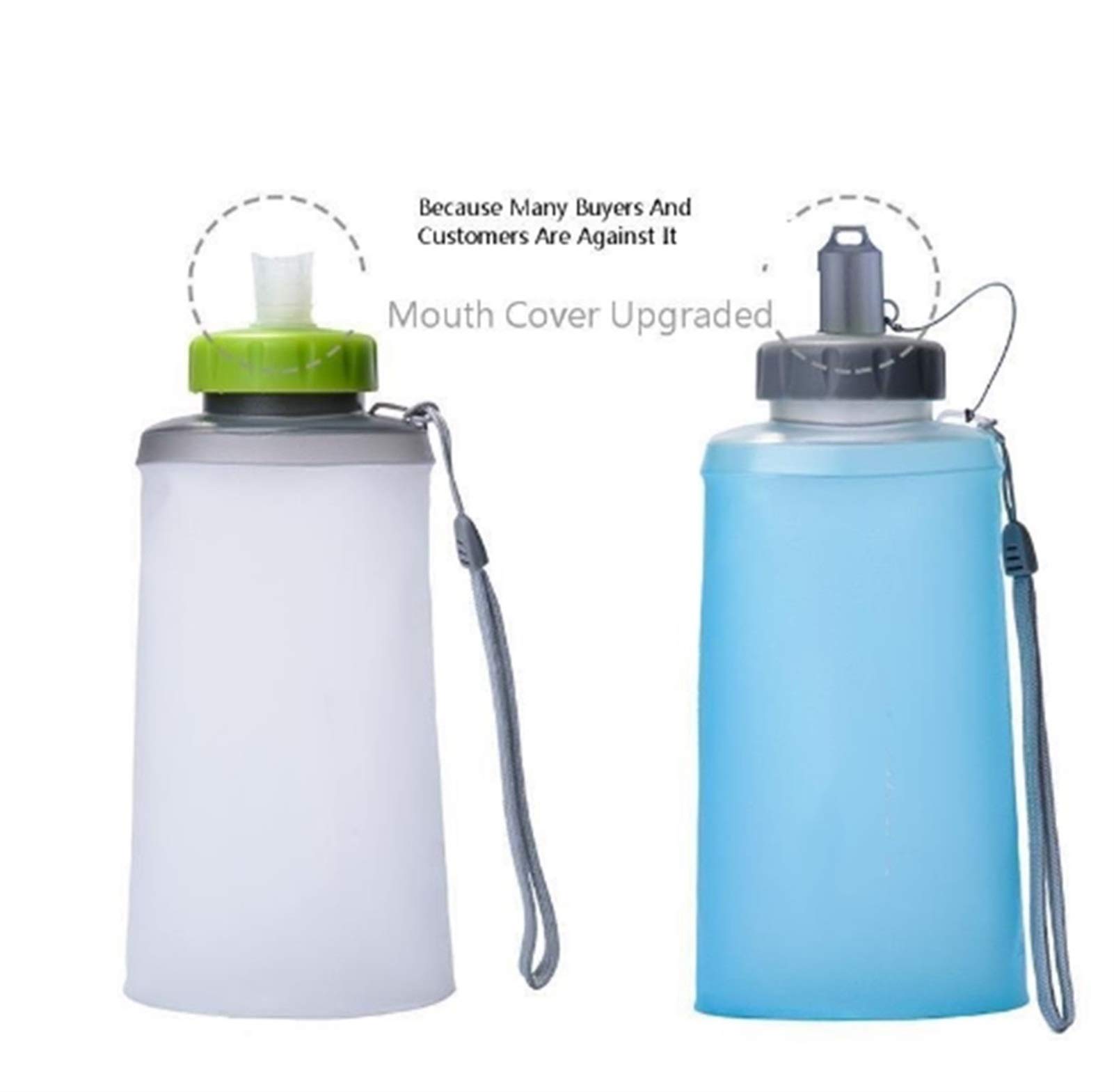 500 750 ml Mini przenośny silikonowy składany ultralekki bidon sportowy na świeżym powietrzu