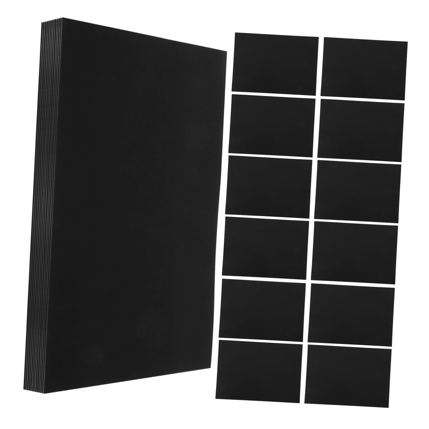 50 feuilles Papier Cartonné Noir DIY Créatif pour Loisirs Créatifs Peinture et Bricolage Papier à Dessin Résistant pour Activités Manuelles et Ateliers Groupe
