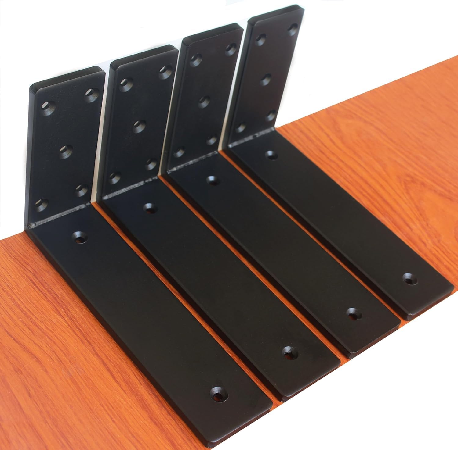AVVIC MART L 8" x H 6" x W 2.5" 10mm Thick Countertop Support Brackets, Heavy Duty Countertop Hidden Bracket L Shelf Bracket Metal Corbels for Countertops Frosted Black (PACK OF 2, 8 INCH) (B0DDCS7434) Amazon Price History, Amazon Price Tracker