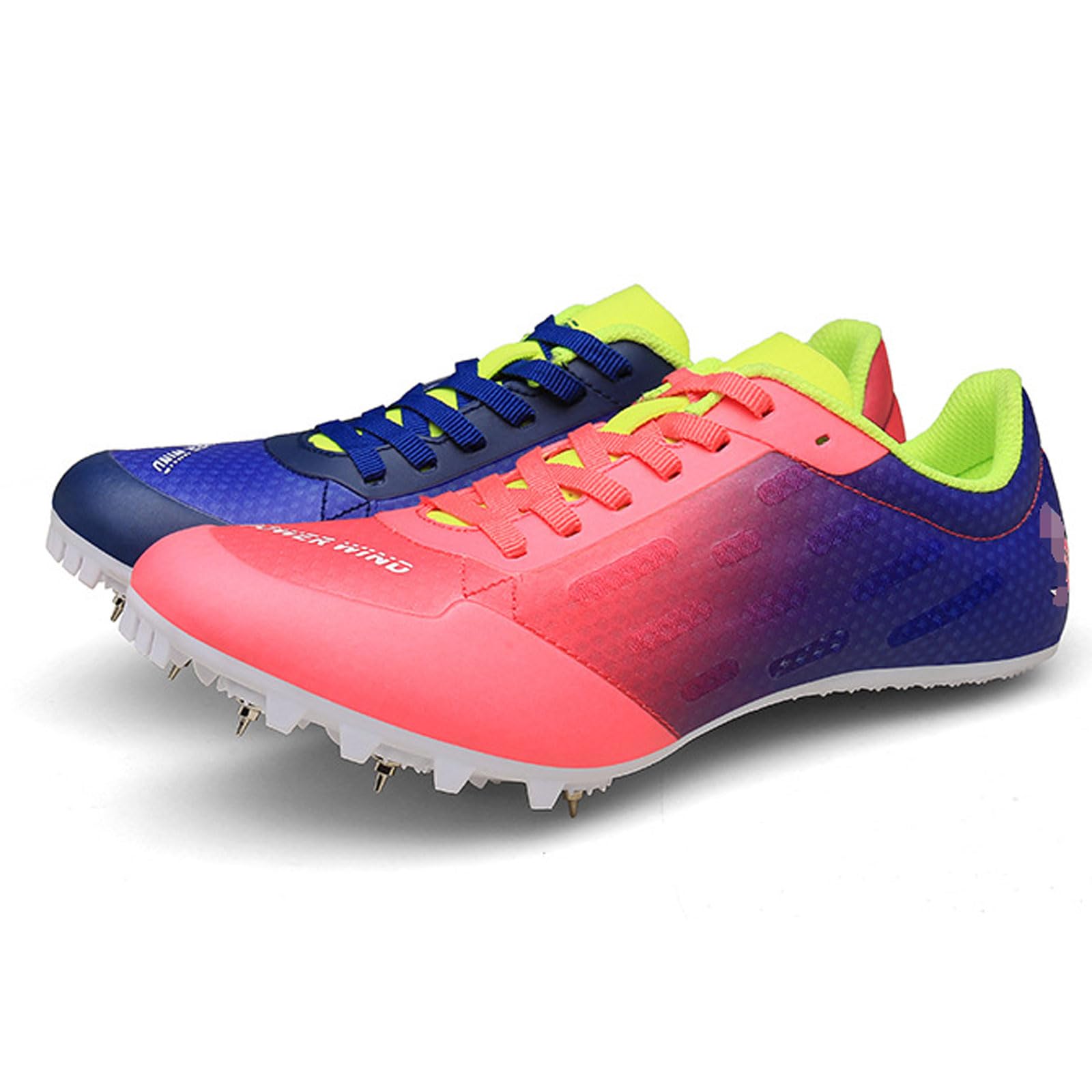 Zenithia Zapatos De Pista Y Campo Transpirables De Malla,Zapatillas De Correr con Clavos,Zapatillas De Atletismo con Clavos,CóModas Resistencia Resistente Al Desgaste para Atletismo