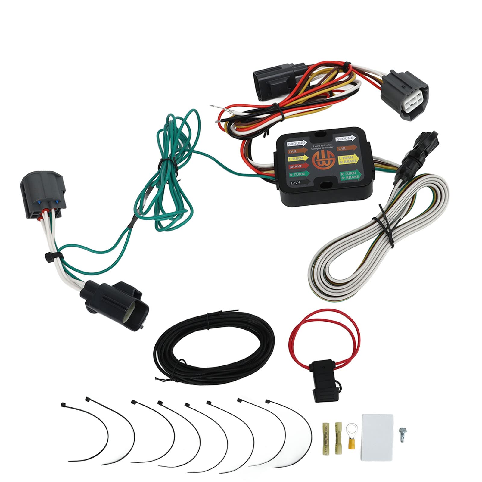 4-pinowa Wiązka Przewodów Przyczepy, materiał ABS, Złącze Przyczepy Typu Plug and Play, 56140 dla Hatchback 2012-2014