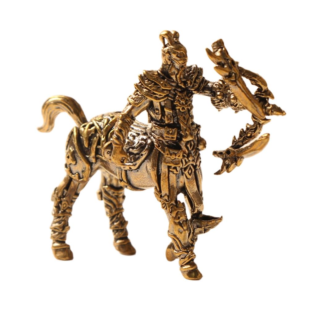 Figurine archer centaure déco laiton pour sublimer une bibliothèque de salon moderne