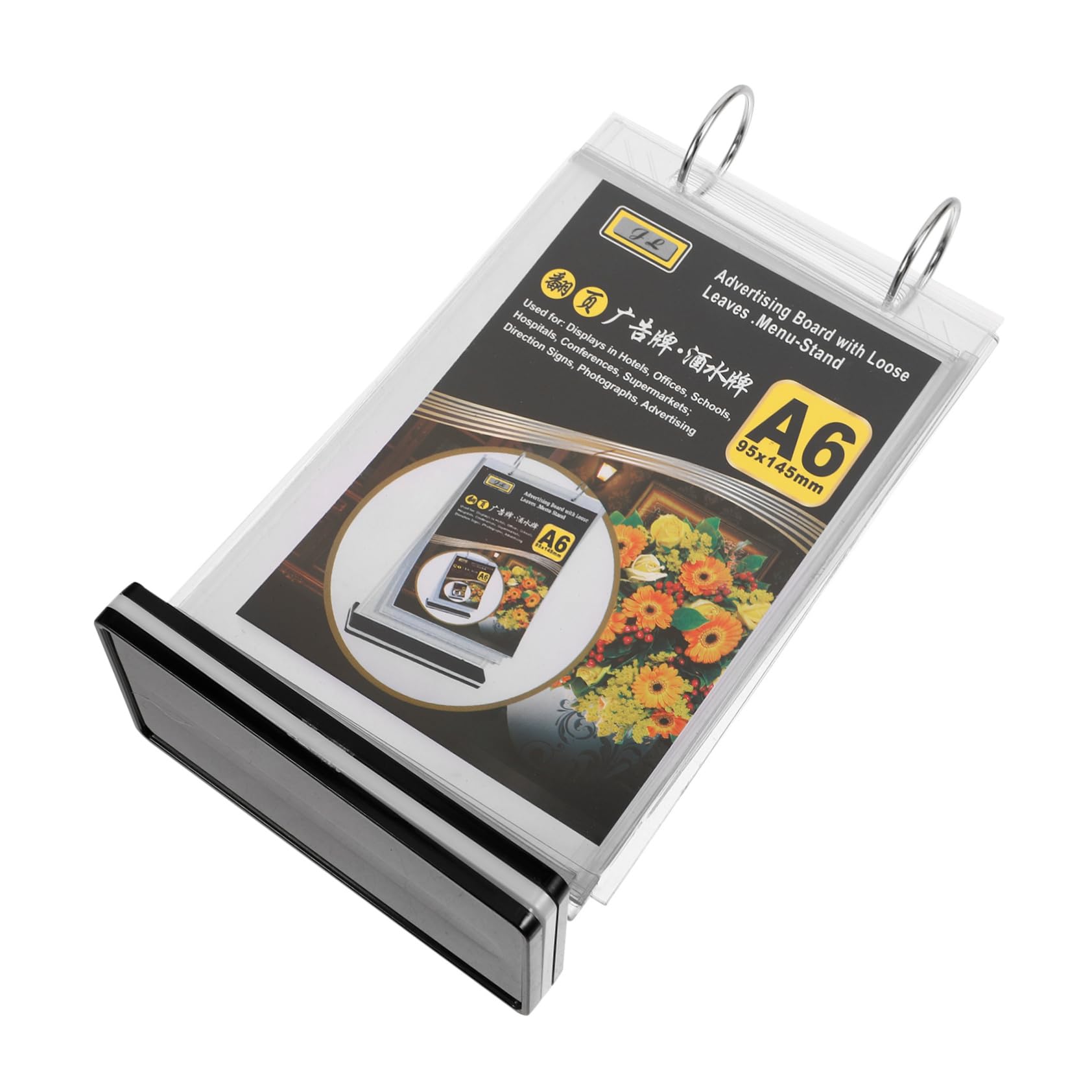 SHINEOFI 11piezas Soporte De Menú Vertical Base Para Restaurantes y Eventos Exhibidor De Carteles Transparente Para Mesas Para Cafés y Celebraciones