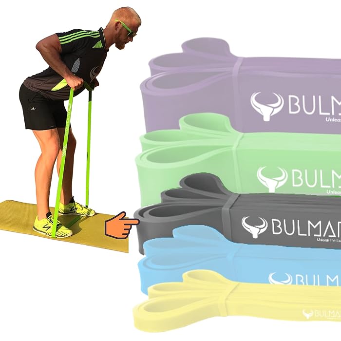 Buy BULMARC's Resistance Band Pull Up Assist Bands with 65+ Exercises for Pull Ups, Workout