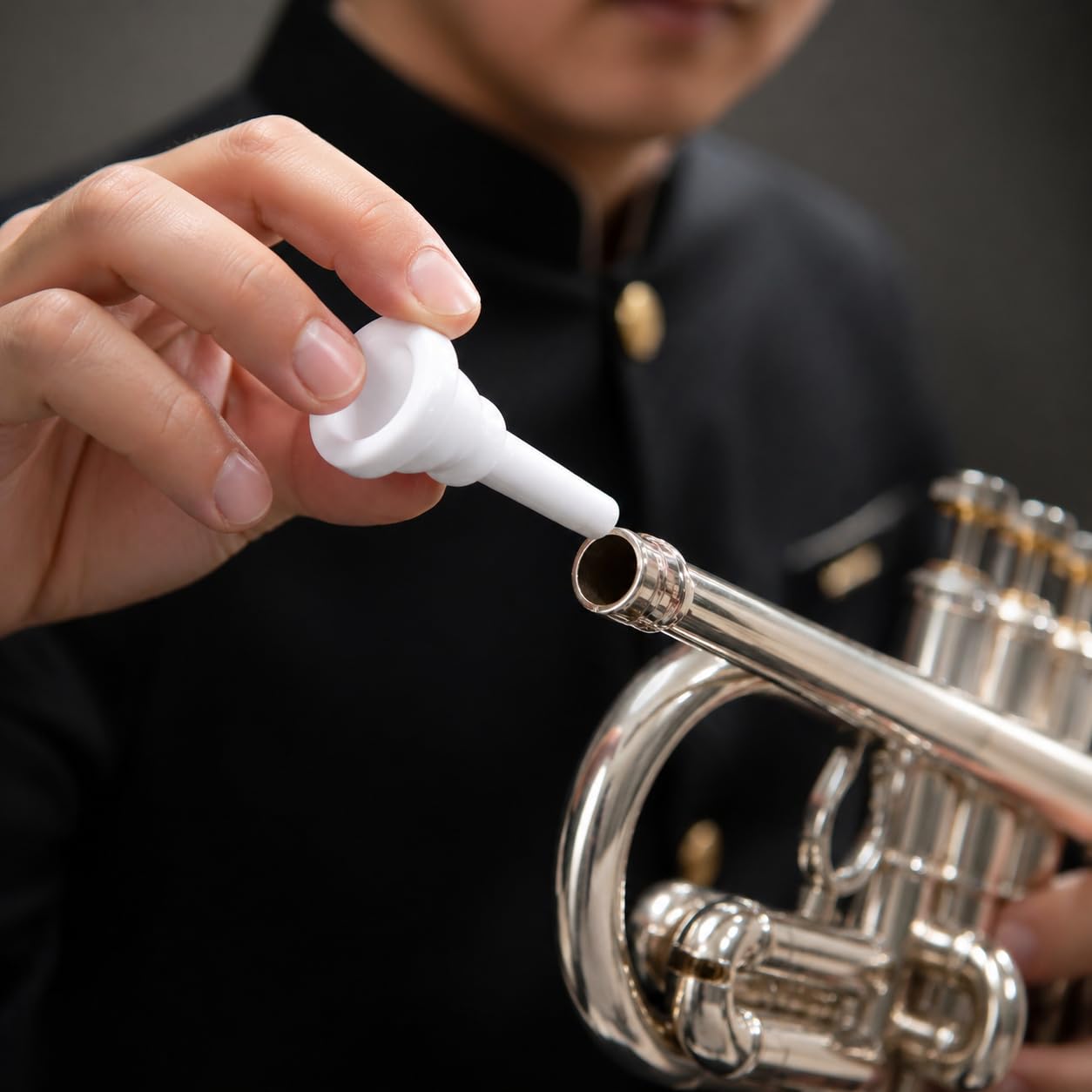 Embouchure tuba plastique MT‑20, pour débutants, accessoire instrument à vent, apprentissage musical, école musique