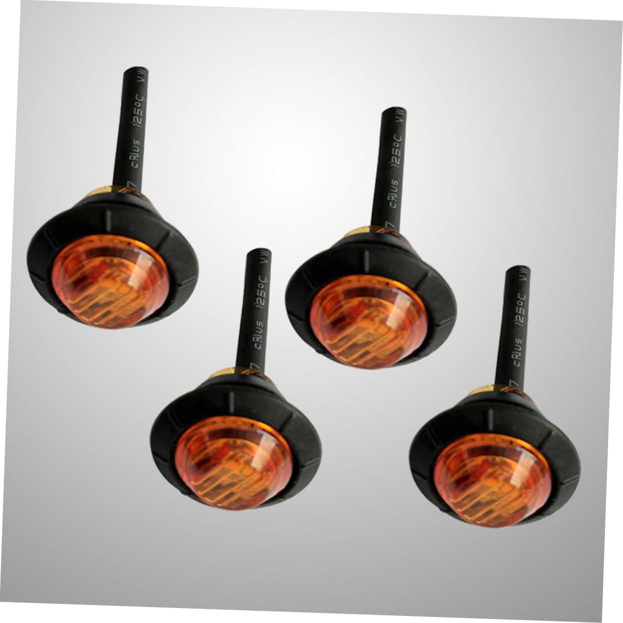ibasenice 20pezzi Luce Laterale LED LED Rotonda Luce di Posizione Segnalazione per Camion Rimorchio Giallo Basso Consumo Energetico Facile Installazione