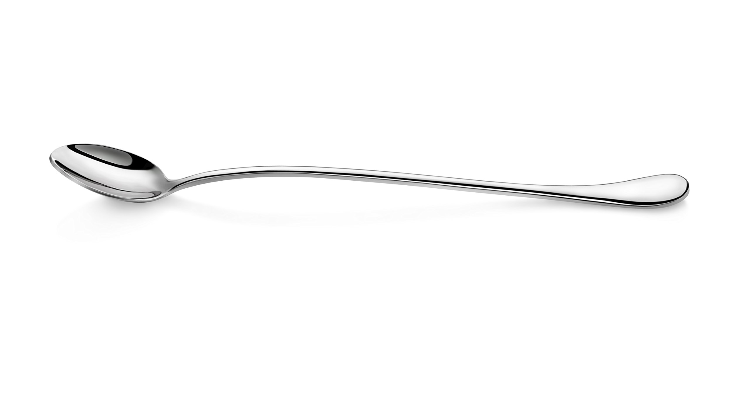 Artaste 56402 Rain 18/10 Cuchara para crema helada de acero inoxidable, 9.5 pulgadas, juego de 6, color plateado