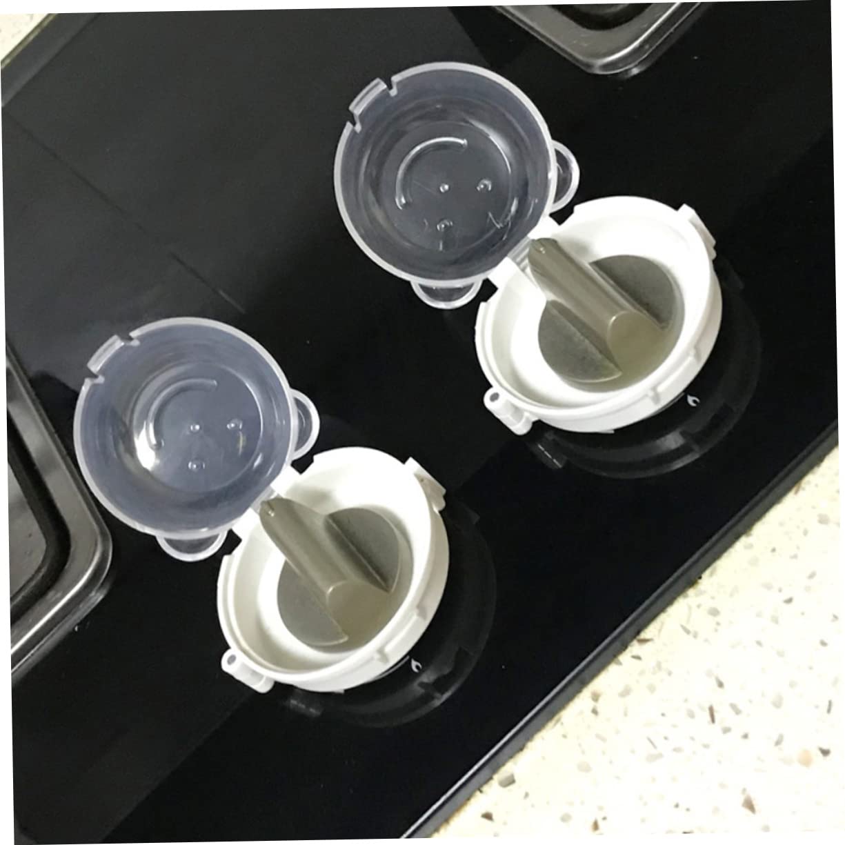 6pcs Gas Stove Knob Covers Cooktop Protectors Burner Safety Guards for Childproof Kitchen