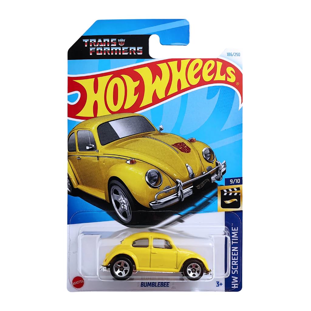 Hot Wheels Bumblebee HW Screen Time Ages 3 and Up (Yellow)