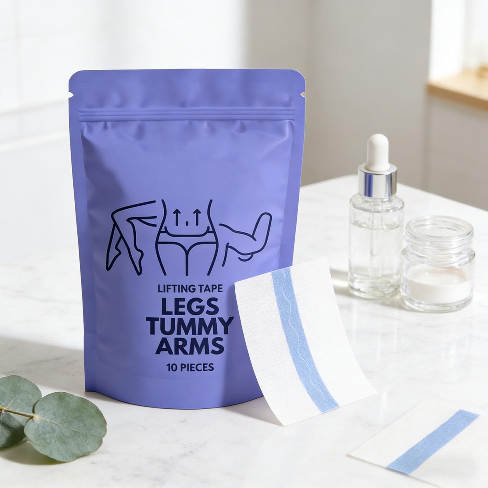 10 cintas de levantamiento corporal para abdomen, brazos, piernas, cinta de piel para cuerpo, cintas avanzadas para el cuerpo, cintas de levantamiento de abdomen Tonees, piernas, barrigas, brazos