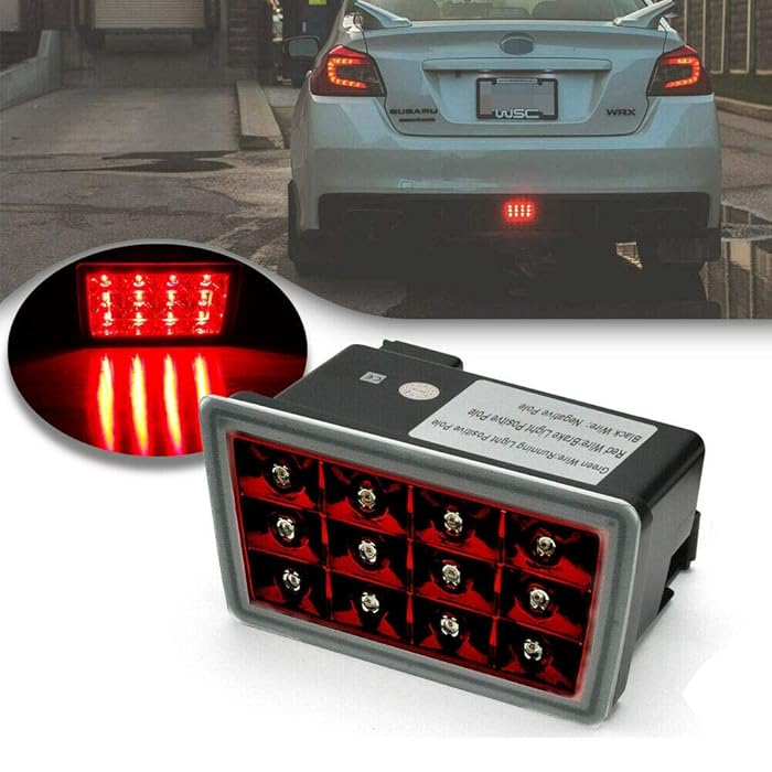 Buy F1 Style Led Brake Light NSLUMO Red Lens Rear Fog Lights Brake