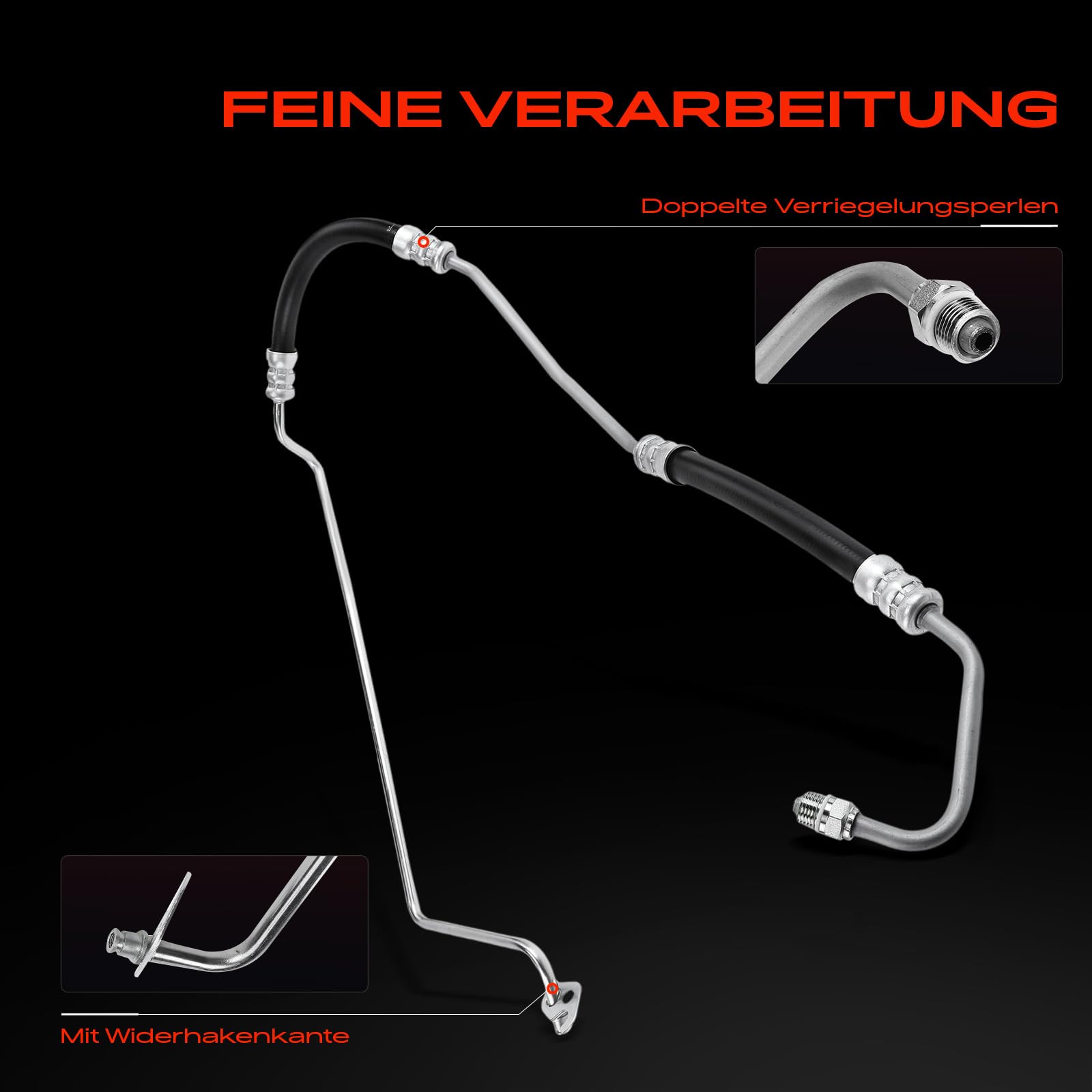 Frankberg Servolenkung Schlauch Kompatibel mit Focus C-Max 2003-2007 Focus II DA DP HCP FFS 2004-2012 Replace# 1743276