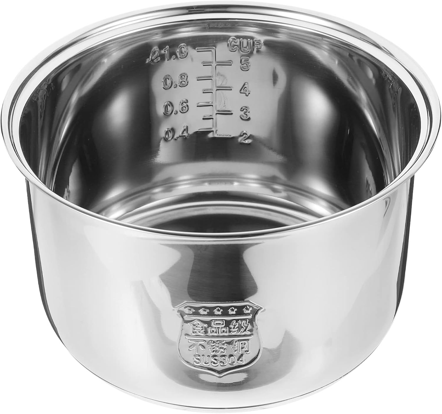 Hemoton Stainless Steel Cookware Household Rice Cooker