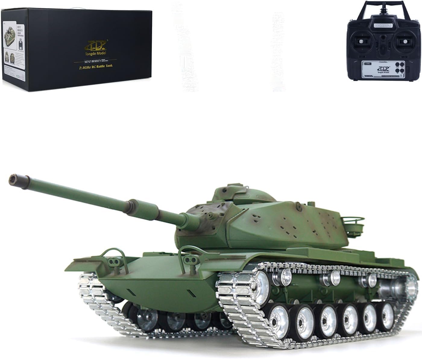 TOUCAN RC HOBBY TD M60A3 USA 1/16 RC Tank BB Infrared Battle Toy Barrel Recoil Model Metal Wheel