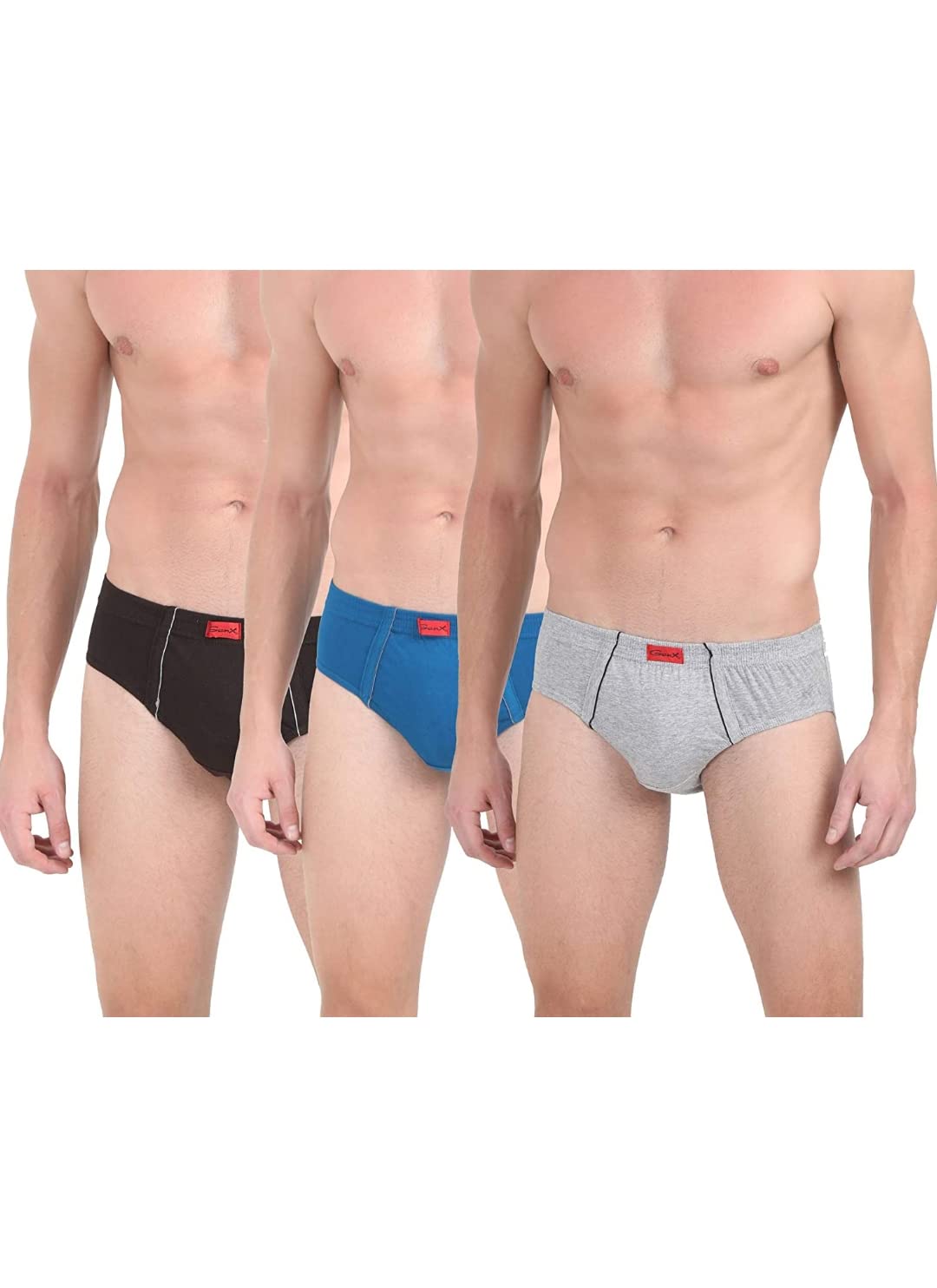 genx Men's Cotton Gusto Inner Elastic BRIFES Checkered Briefs (Color & Print May Vary)-picture-20
