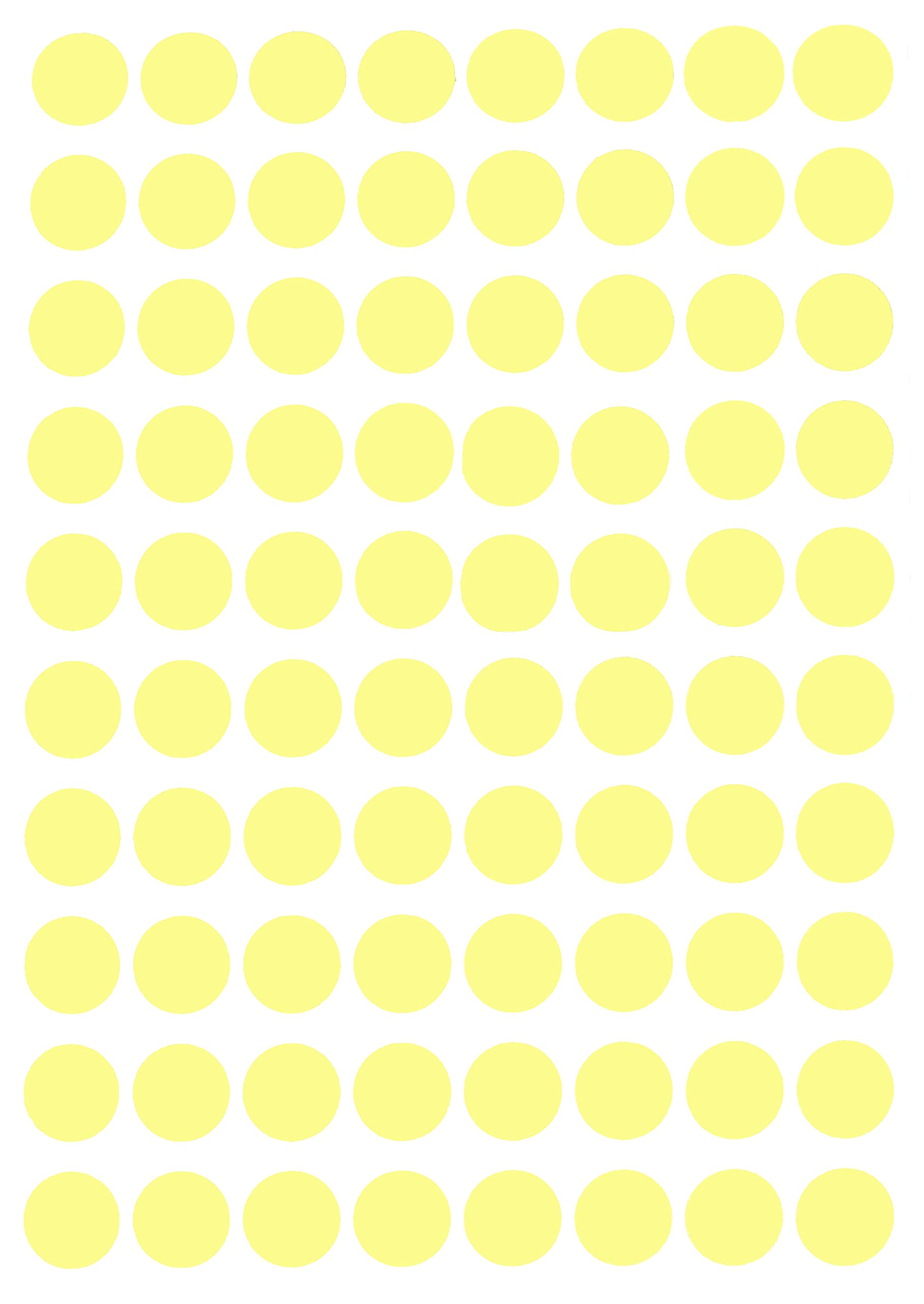 Royal Green (13MM) Pastel Yellow Color Coding Labels for Inventory and Labeling 1.3 CM Circle Dot Stickers 1200 Pack โ image 1