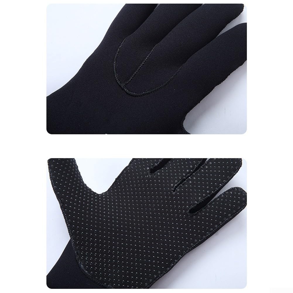 Guanto da muta da 5 mm, in neoprene, termico, antiscivolo e regolabile, per immersioni, surf, nuoto, tracciamento del fiume