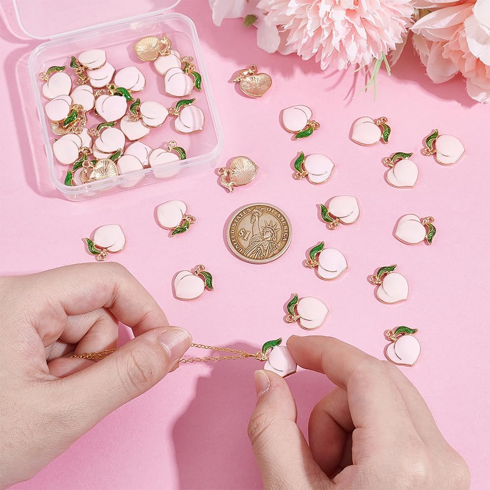 UNICRAFTALE Enamel Charms Mini Cute Fruit Charms Fruit Pendants Metal Food Pendants for Keychains Earrings Bracelets Necklaces Jewelry Making and DIY Crafts - Image 3