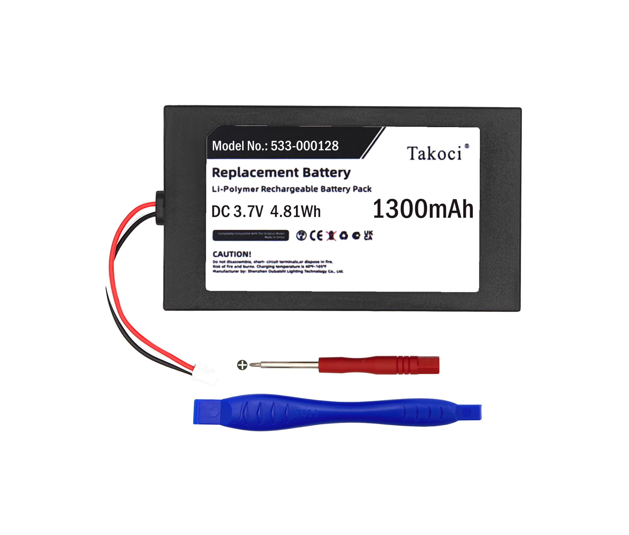 Batería de repuesto de 1300 mAh para mandos a distancia Harmony 950 Elite 915-000257 915-000260, número de pieza 533-000128 623158